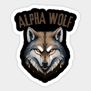 Alpha Wolf Sticker